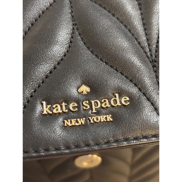 Kate Spade Briar Lane Black Quilted Brayden Crossbody Bag Convertible Backpack - Picture 14 of 16